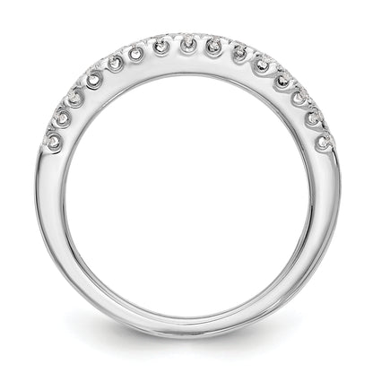 14K White Gold Diamond Band