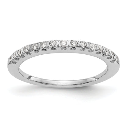 14K White Gold Diamond Band