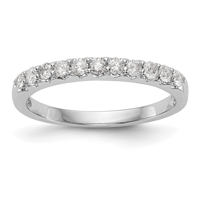 14k White Gold 1/3 Ct. Lab Grown Diamond VS/SI+ G+ Band Ring