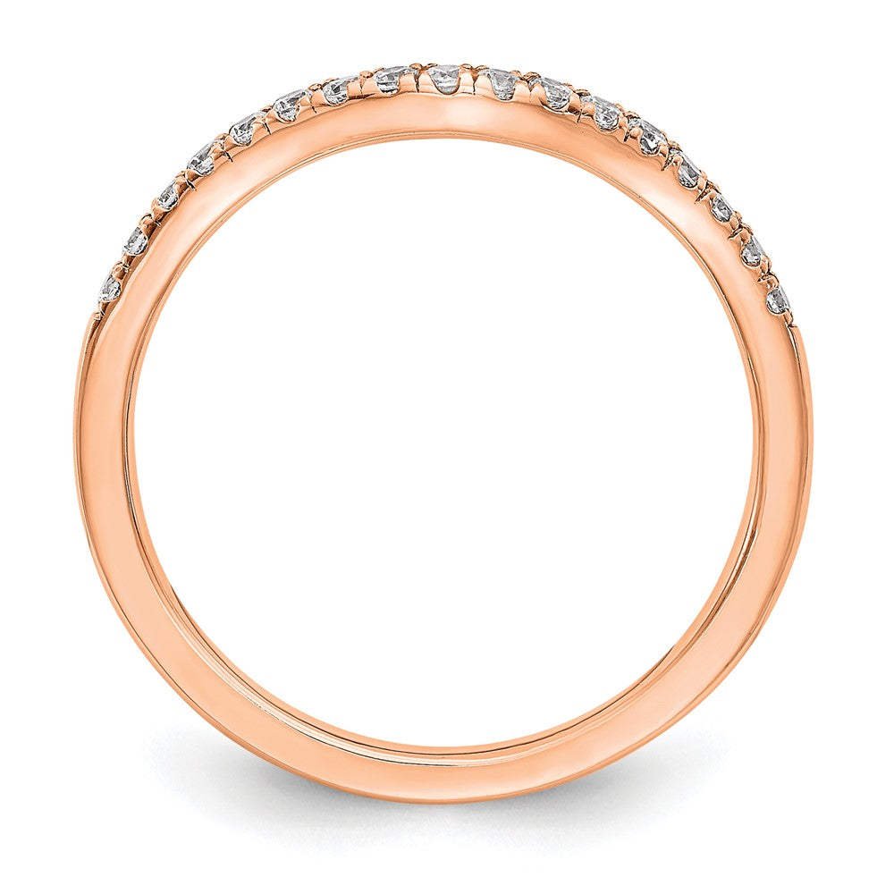 14K Rose Gold Lab Grown Diamond VS/SI+ G+ Band Ring
