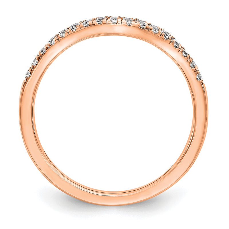 14K Rose Gold Lab Grown Diamond VS/SI+ G+ Band Ring