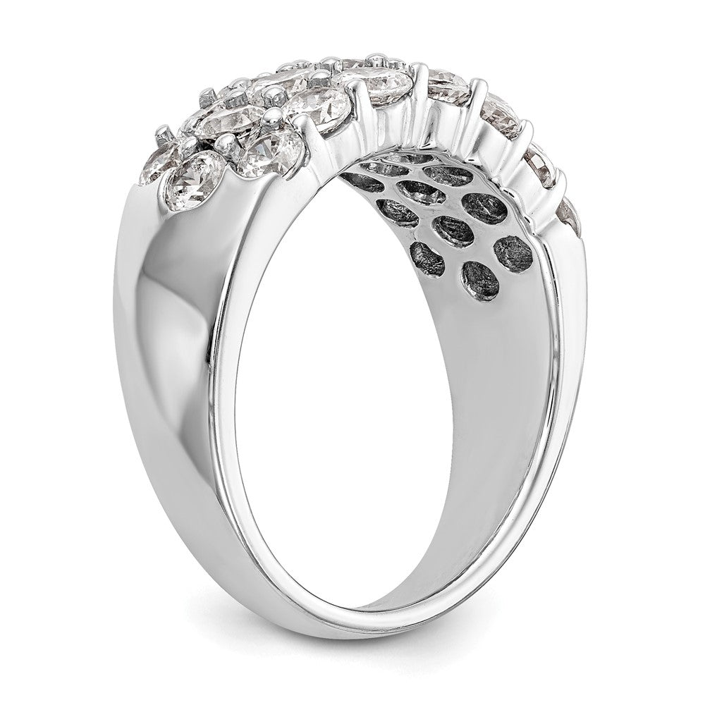 14K White Gold 2.5 Carat Complete Diamond Ring