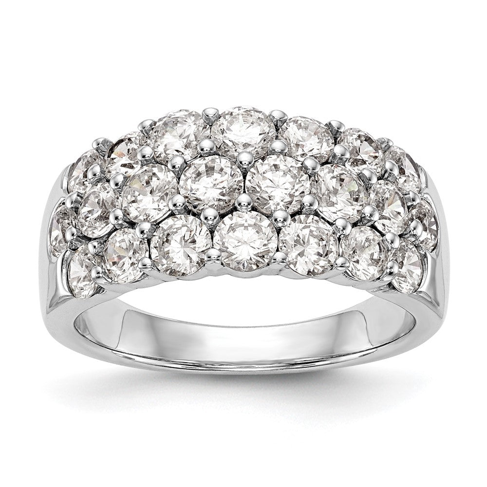 14K White Gold 2.5 Carat Complete Diamond Ring