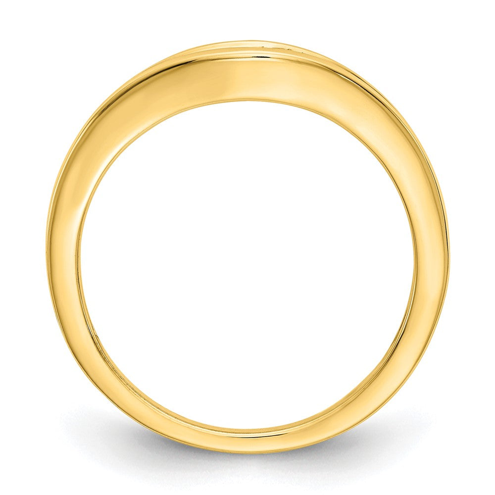 14k Yellow Gold 1/5 Ct. Lab Grown Diamond VS/SI+ G+ Fashion Band Ring
