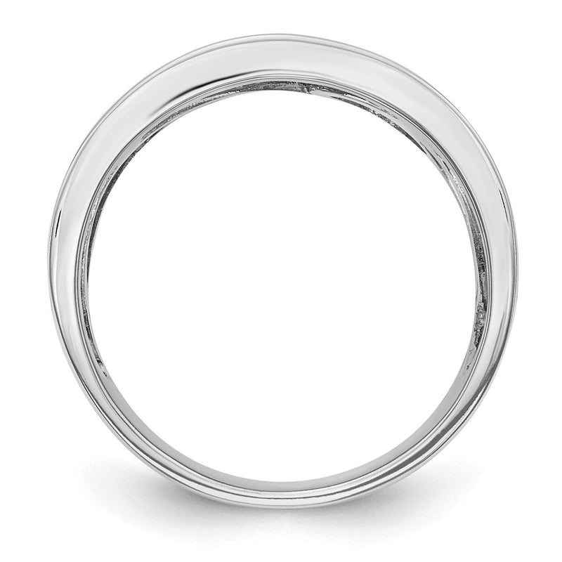 14K White Gold Micro Pave 1 Carat Complete Diamond Band