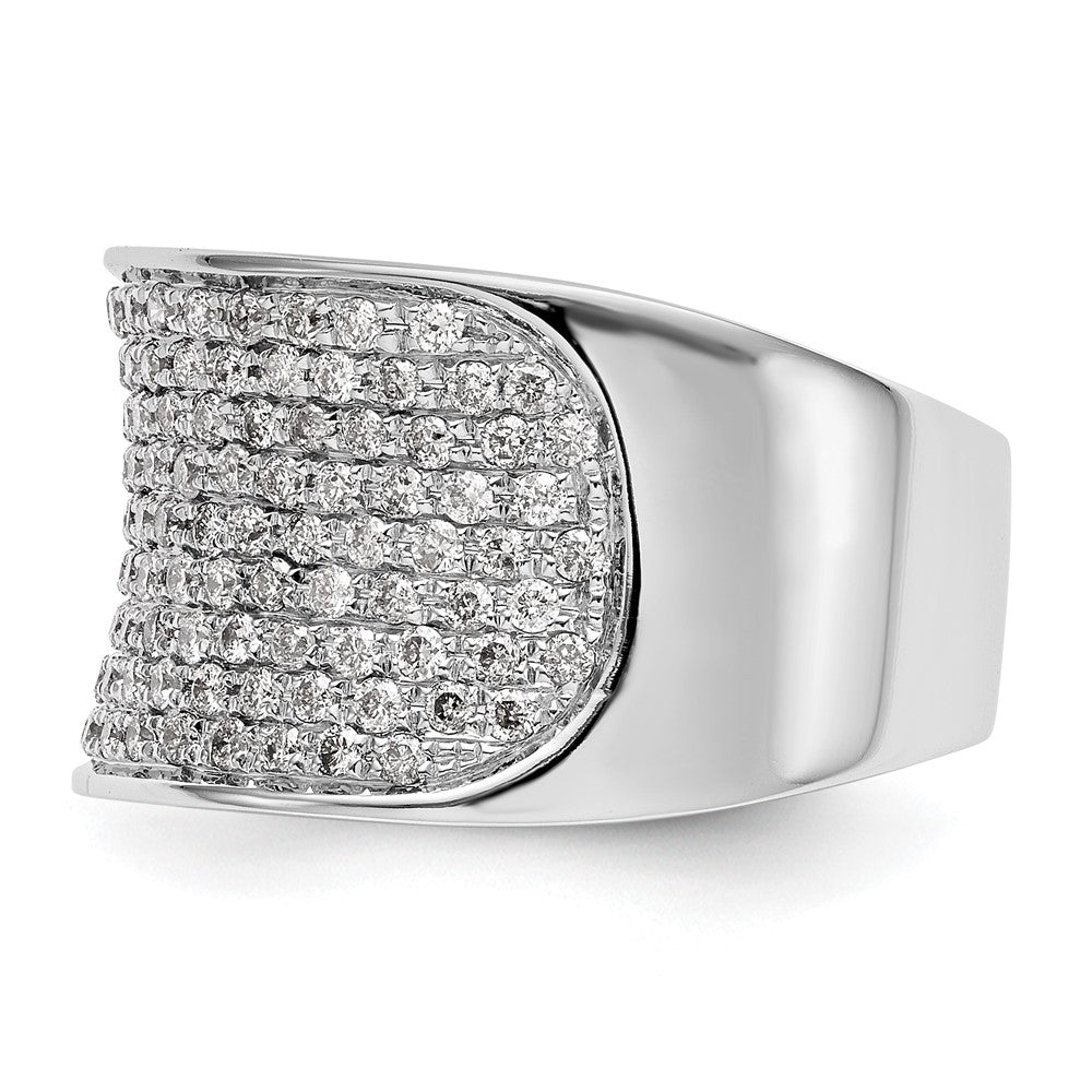 14K White Gold Micro Pave 1 Carat Complete Diamond Band