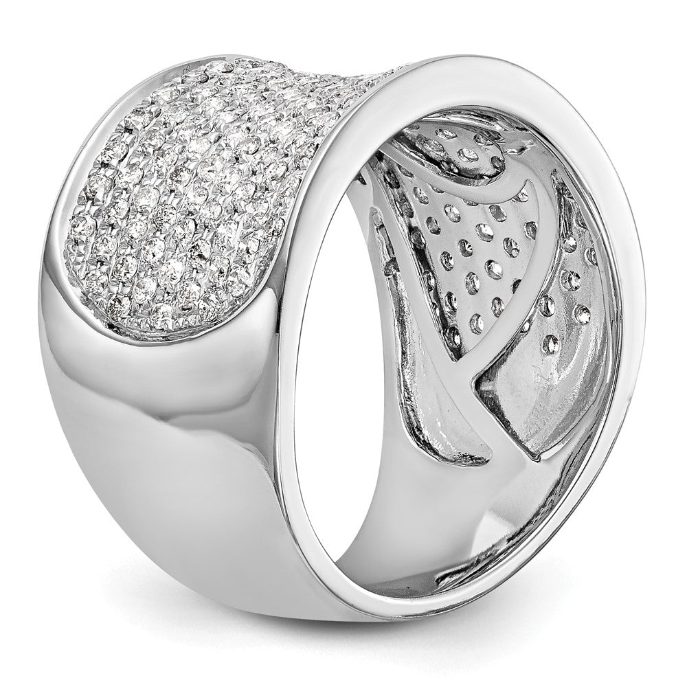 14K White Gold Micro Pave 1 Carat Complete Diamond Band