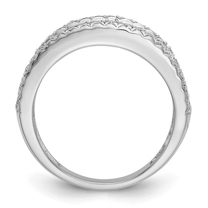 14k White Gold 1 1/2 Ct. Lab Grown Diamond VS/SI+ G+ Fashion Band Ring