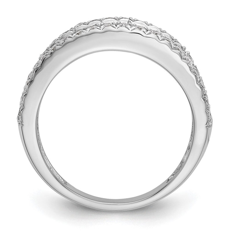 14K White Gold 1.5 Carat Complete Diamond Band