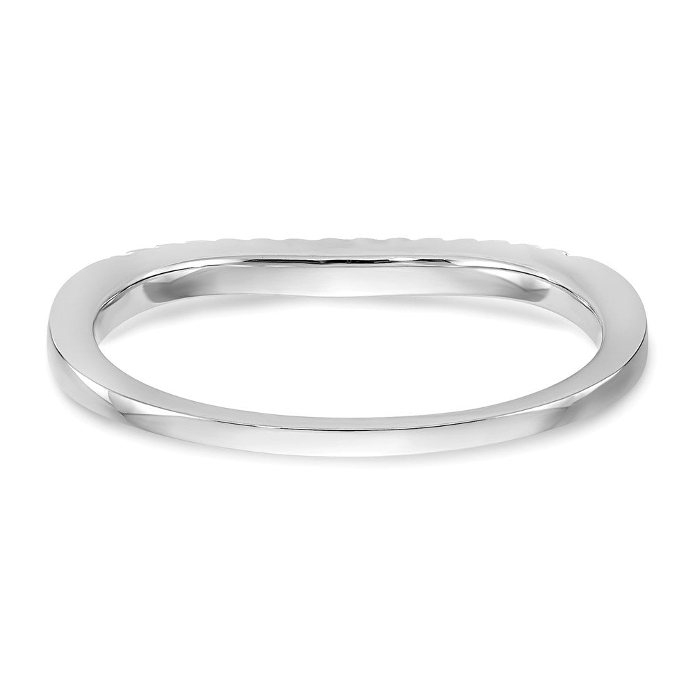 True Origin 14K White Gold 3/8 carat Lab Grown Diamond VS+ F+ Set of Two Complete Wedding Band Rings