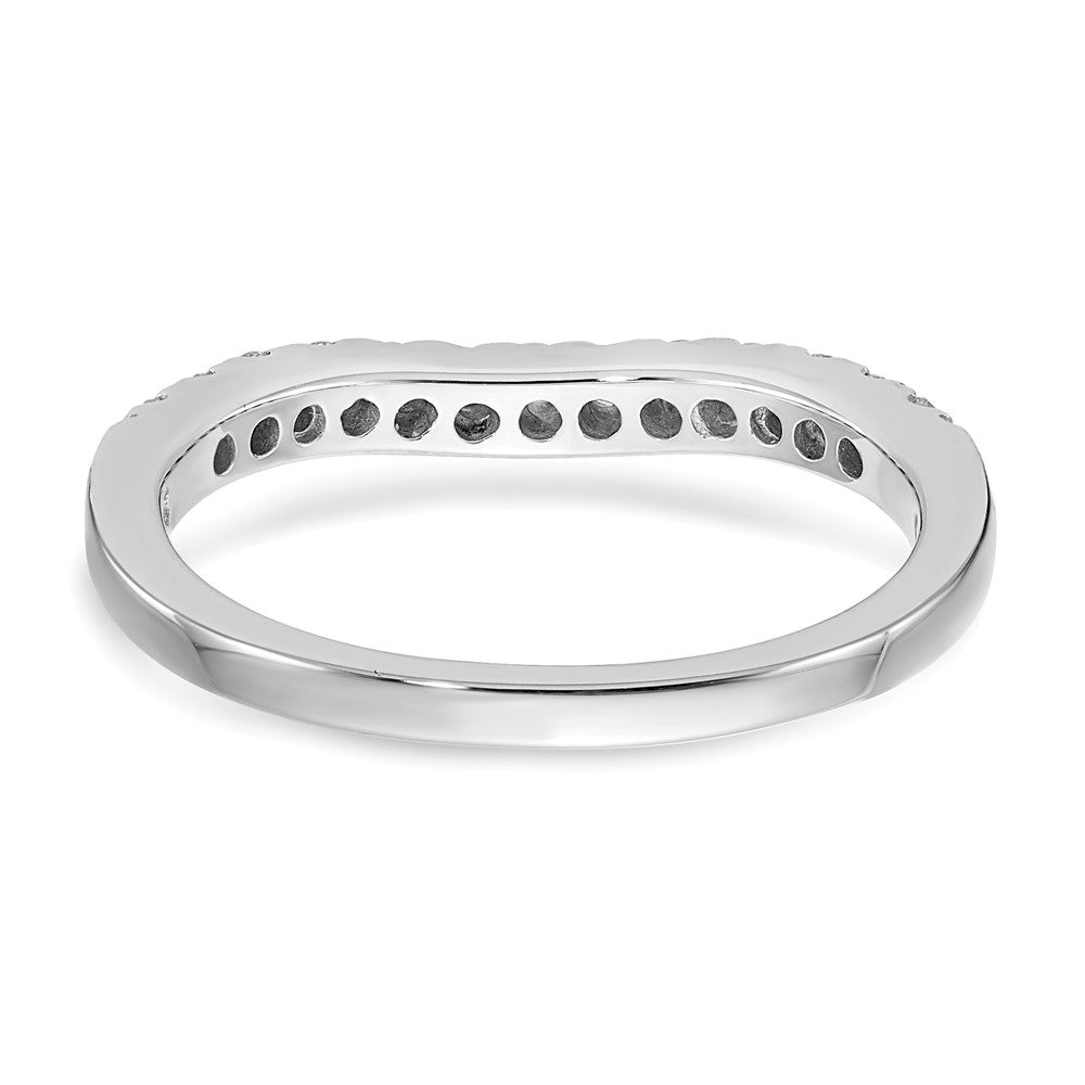True Origin 14K White Gold 5/8 carat Lab Grown Diamond VS+ F+ Set of Two Complete Wedding Band Rings