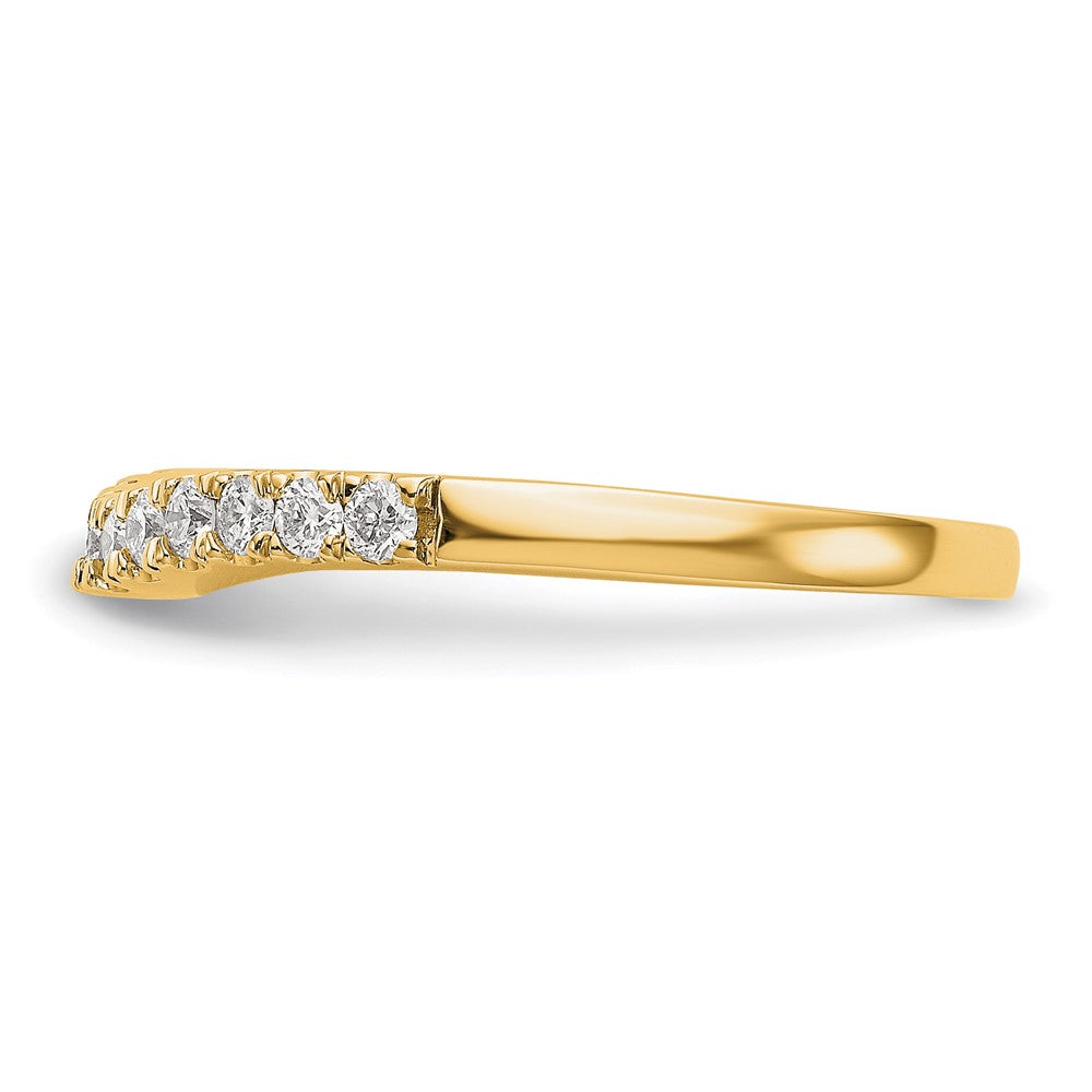 14k Yellow Gold Lab Grown Diamond VS/SI+ G+ Set of 2 Band Rings