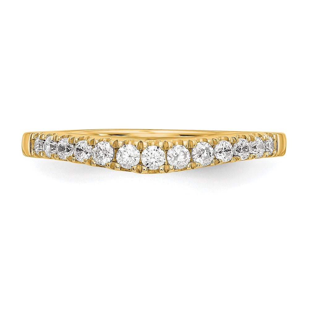 14k Yellow Gold Lab Grown Diamond VS/SI+ G+ Set of 2 Band Rings