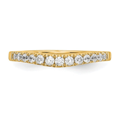 14k Yellow Gold Lab Grown Diamond VS/SI+ G+ Set of 2 Band Rings