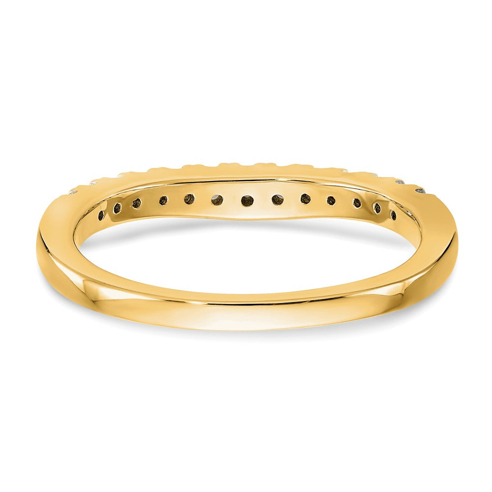 14k Yellow Gold Lab Grown Diamond VS/SI+ G+ Set of 2 Band Rings