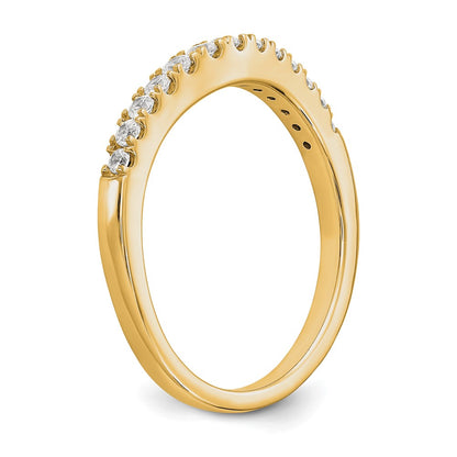14k Yellow Gold Lab Grown Diamond VS/SI+ G+ Set of 2 Band Rings