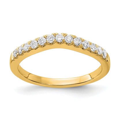 14k Yellow Gold Lab Grown Diamond VS/SI+ G+ Set of 2 Band Rings