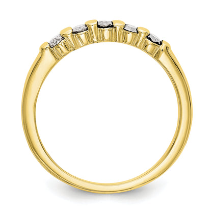 10K Yellow Gold 5 Stone Diamond Band