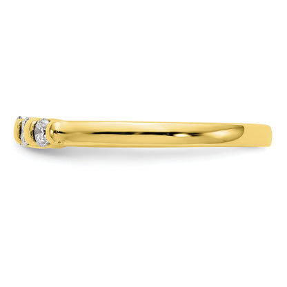 10K Yellow Gold 5 Stone Diamond Band