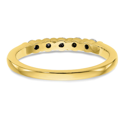 10K Yellow Gold 5 Stone Diamond Band