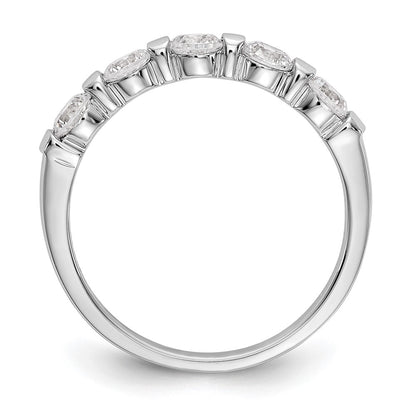 Platinum 5-Stone Diamond Wedding Band Ring