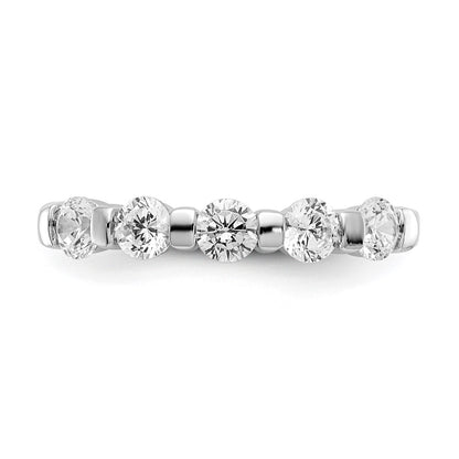 Platinum 5-Stone Diamond Wedding Band Ring
