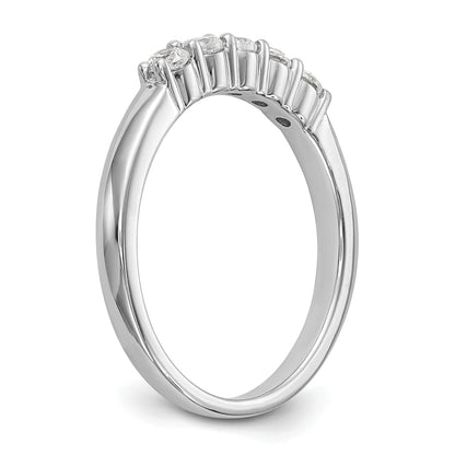 14K White Gold True Origin 1/3 Carat Lab Grown Diamond Vs D E F Complete Five Stone Ring