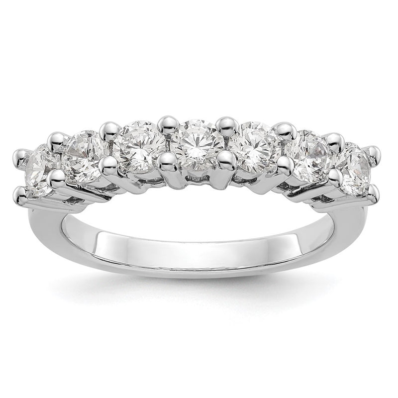 14K White Gold True Origin 3/4 Carat Lab Grown Diamond Vs/Si D E F 7 Stone Band