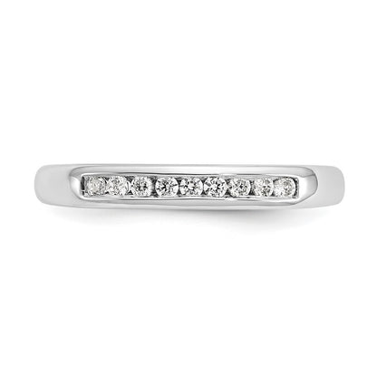 14K White Gold 1 Carat Lab Grown Diamond Vs/Si+ G+ Nine Stone Complete Fashion Band