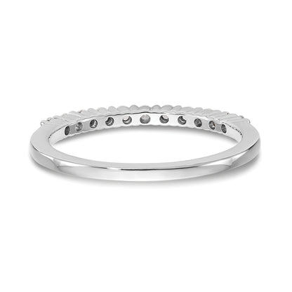 Platinum 11 Stone 1/5 Carat Round Diamond Complete Wedding Band