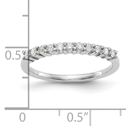 Platinum 11 Stone 1/5 Carat Round Diamond Complete Wedding Band