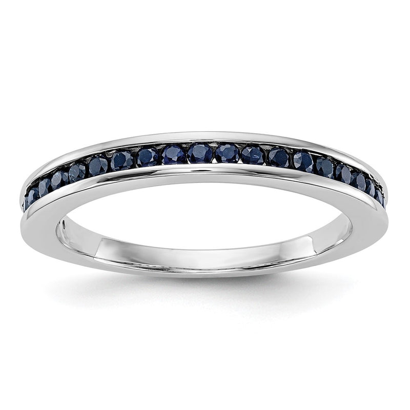 10K White Gold 10K Sapphire Band