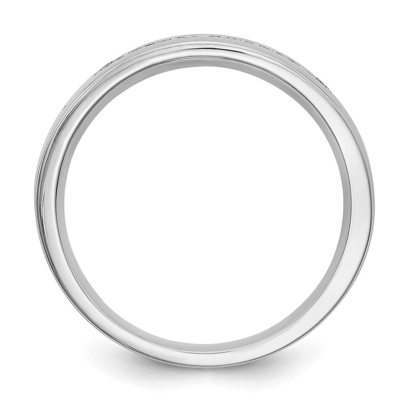 14K White Gold True Origin Men'S 1/3 Carat Lab Grown Diamond Vs Def Channel Band