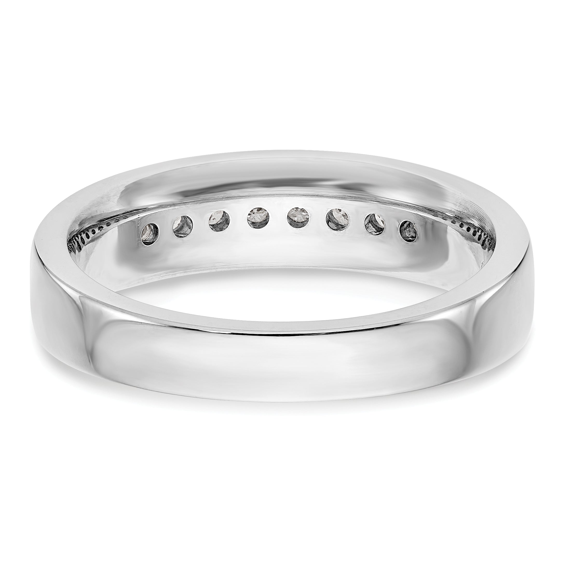 14K White Gold True Origin Men'S 1/3 Carat Lab Grown Diamond Vs Def Channel Band