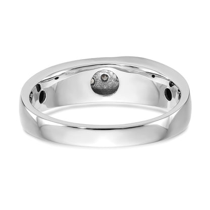 14k White Gold 1/4 Ct. Lab Grown Diamond VS/SI+ G+ Complete Men's Ring