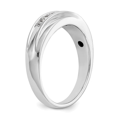 14k White Gold 1/4 Ct. Lab Grown Diamond VS/SI+ G+ Complete Men's Ring