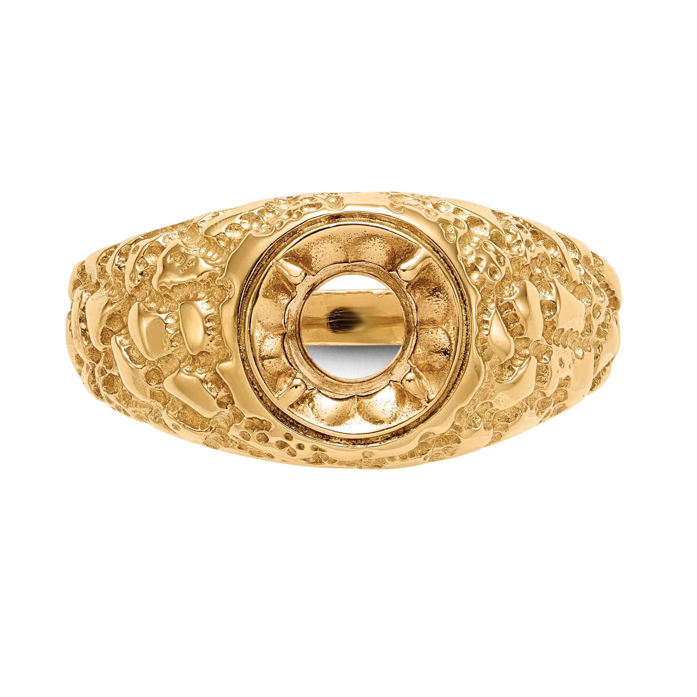 14K Yellow Gold Ibgoodman 7/8 Carat Lab Grown Diamond Vs/Si+ G+ Complete Men'S Ring