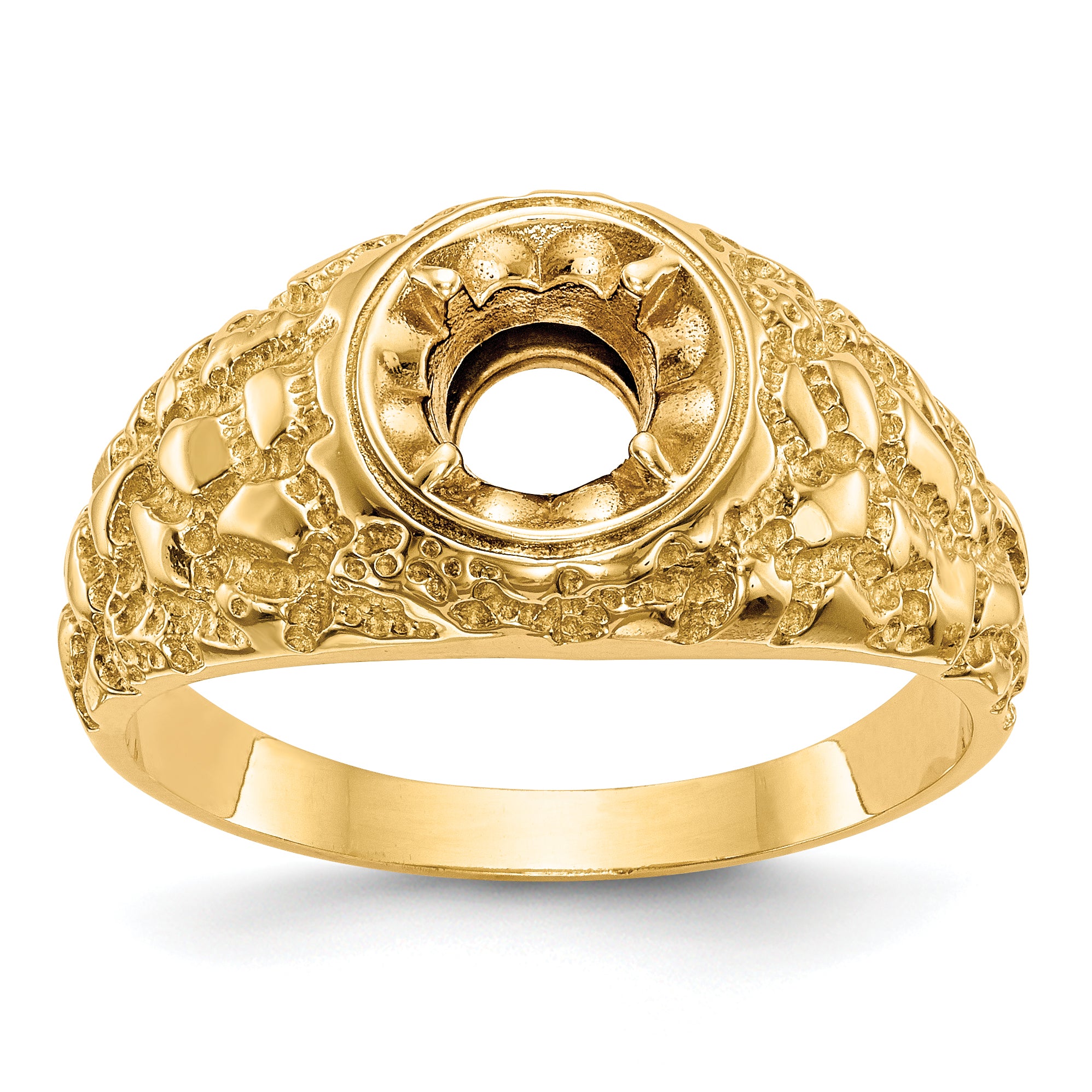 14K Yellow Gold Ibgoodman 7/8 Carat Lab Grown Diamond Vs/Si+ G+ Complete Men'S Ring