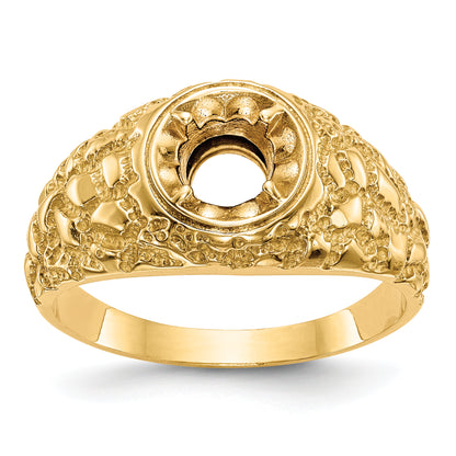 14K Yellow Gold Ibgoodman 7/8 Carat Lab Grown Diamond Vs/Si+ G+ Complete Men'S Ring
