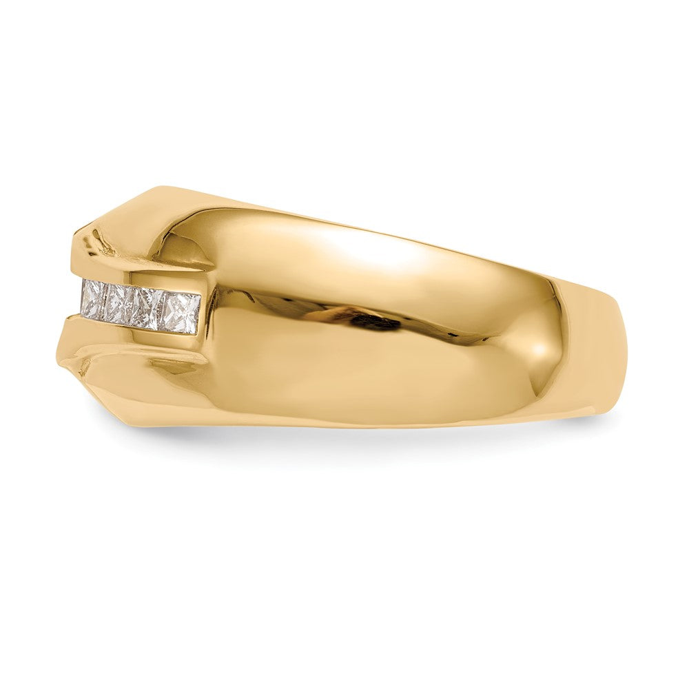 14K Yellow Gold Ibgoodman 1 Carat Lab Grown Diamond Vs/Si+ G+ Complete Men'S Ring