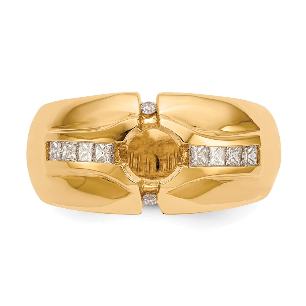 14K Yellow Gold Ibgoodman 1 Carat Lab Grown Diamond Vs/Si+ G+ Complete Men'S Ring