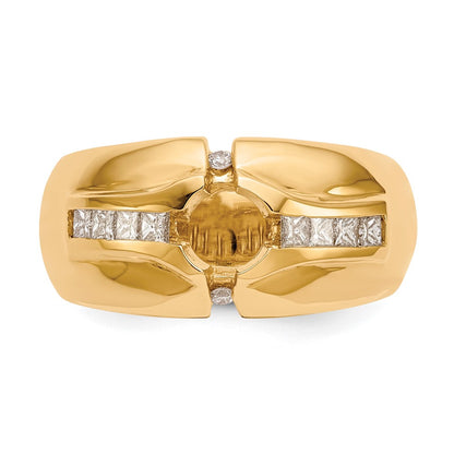 14K Yellow Gold Ibgoodman 1 Carat Lab Grown Diamond Vs/Si+ G+ Complete Men'S Ring