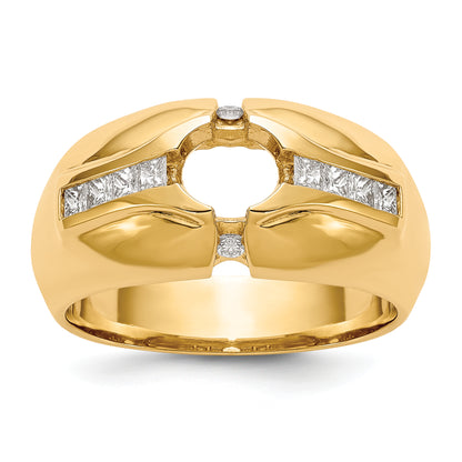 14K Yellow Gold Ibgoodman 1 Carat Lab Grown Diamond Vs/Si+ G+ Complete Men'S Ring