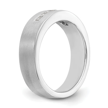 14k White Gold Real Diamond men's Band