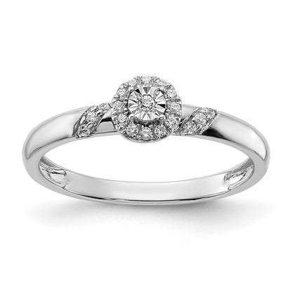 14K White Gold Lab Grown Diamond VS/SI FGH Trio Cluster Ring