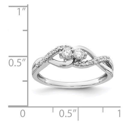 14K White Gold Diamond Fancy Ring