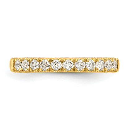 14K Yellow Gold 1/3 Carat Lab Grown Diamond Vs/Si+ G+ Complete Wedding Band