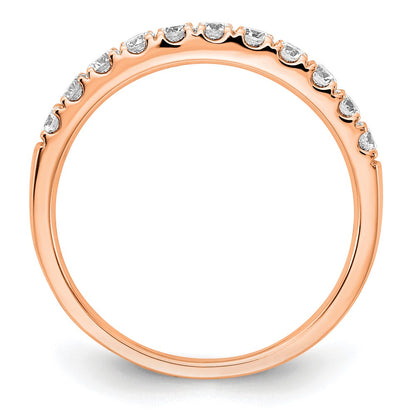 14k Rose Gold 1/2 Ct. Lab Grown Diamond VS/SI+ G+ Wedding Band Ring