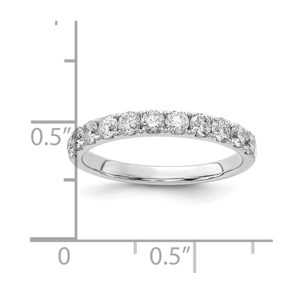 14k White Gold 3/4 Ct. Lab Grown Diamond VS/SI+ G+ Wedding Band Ring