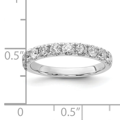 14k White Gold 1 Ct. Lab Grown Diamond VS/SI+ G+ Wedding Band Ring